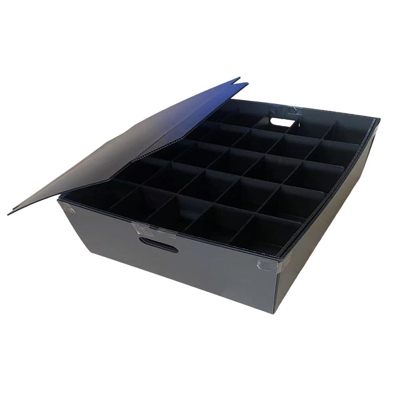 Opdelt Coroplast PP Hulplade Hardware Sorteringskasse