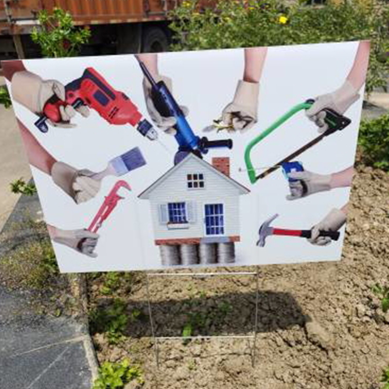 Vandtæt udendørs bølgepap af plast til havestav